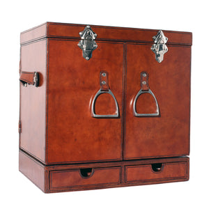 Leather Stirrup Travel Bar Case