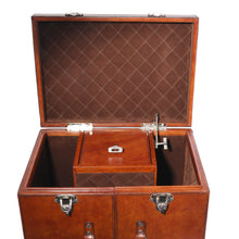 Load image into Gallery viewer, Leather Stirrup Travel Bar Case