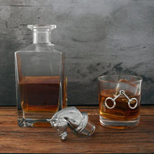 Load image into Gallery viewer, Equestrian Decanter Set w/ pair of glasses