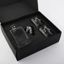 Load image into Gallery viewer, Equestrian Decanter Set w/ pair of glasses