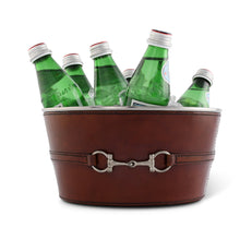 Load image into Gallery viewer, Leather Bit Ice Tub &amp; Beverage Cooler