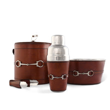 Load image into Gallery viewer, Leather Equestrian Bit Cocktail Shaker