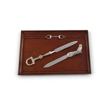 Load image into Gallery viewer, Leather Equestrian Bit Catchall Tray