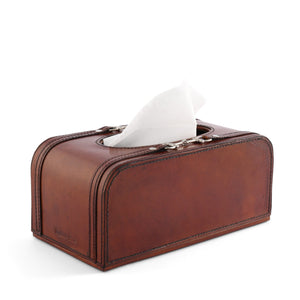 Leather Bit Tissue Box