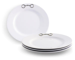 Equestrian Bit Melamine Lunch Plates Bit Set of 4