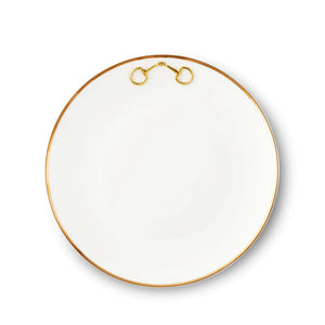 Gold Bit Bone China Round Salad/Dessert  Plate