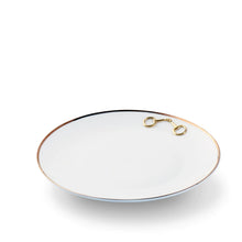 Load image into Gallery viewer, Gold Bit Bone China Round Salad/Dessert  Plate