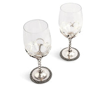 Load image into Gallery viewer, Equestrian  Bit Pair of Wine Glasses Set of 2