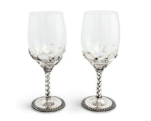 Load image into Gallery viewer, Equestrian  Bit Pair of Wine Glasses Set of 2